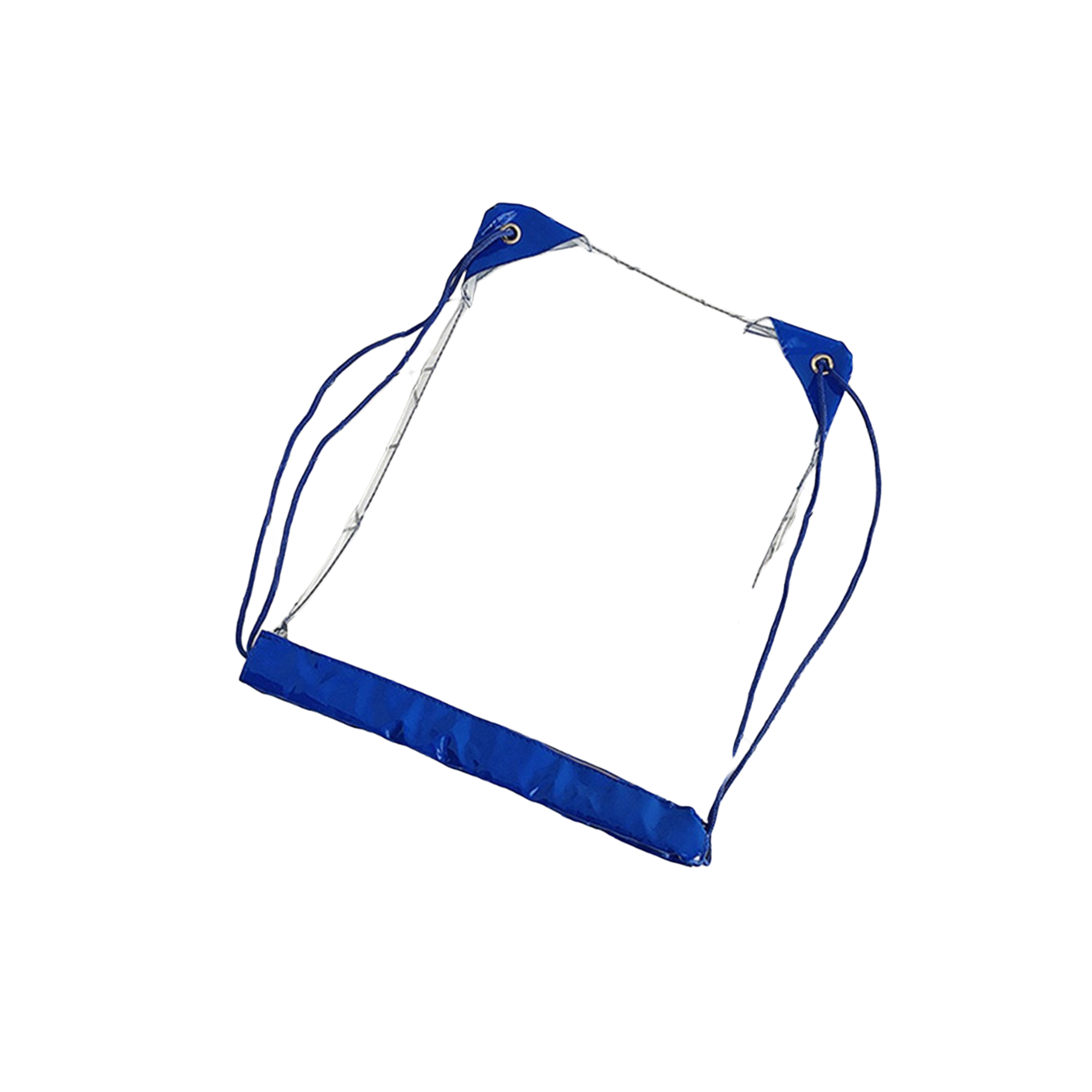 Large Clear Polyvinyl Chloride Drawstring Backpack With Reinforced Corners 3