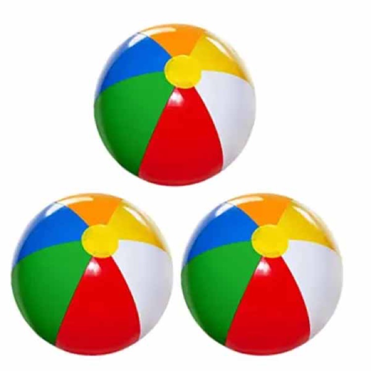 Beach Balls 3 Pack 12.6" Kids Pool Party Toys Outdoor Gifts 2