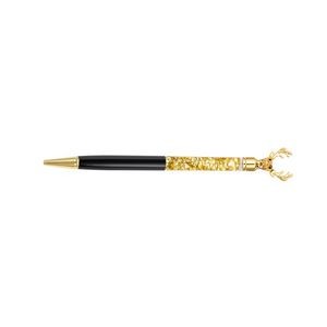Glitter Flakes Deer Head Metal Pen 9