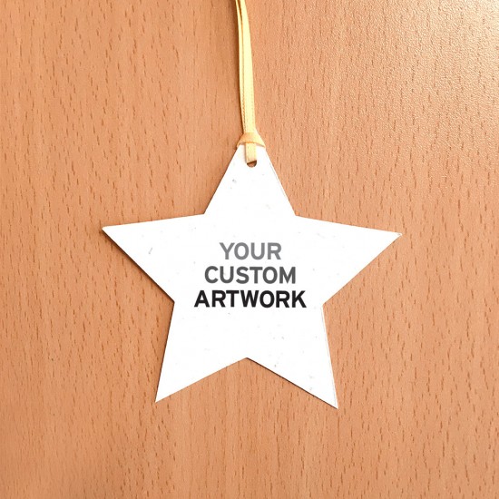 Single-Sided Holiday Star Seed Paper Ornaments 2