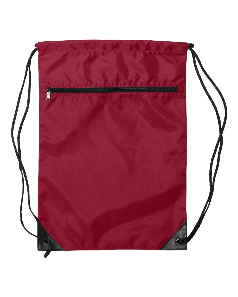 Zippered Drawstring Backpack - 8888 15