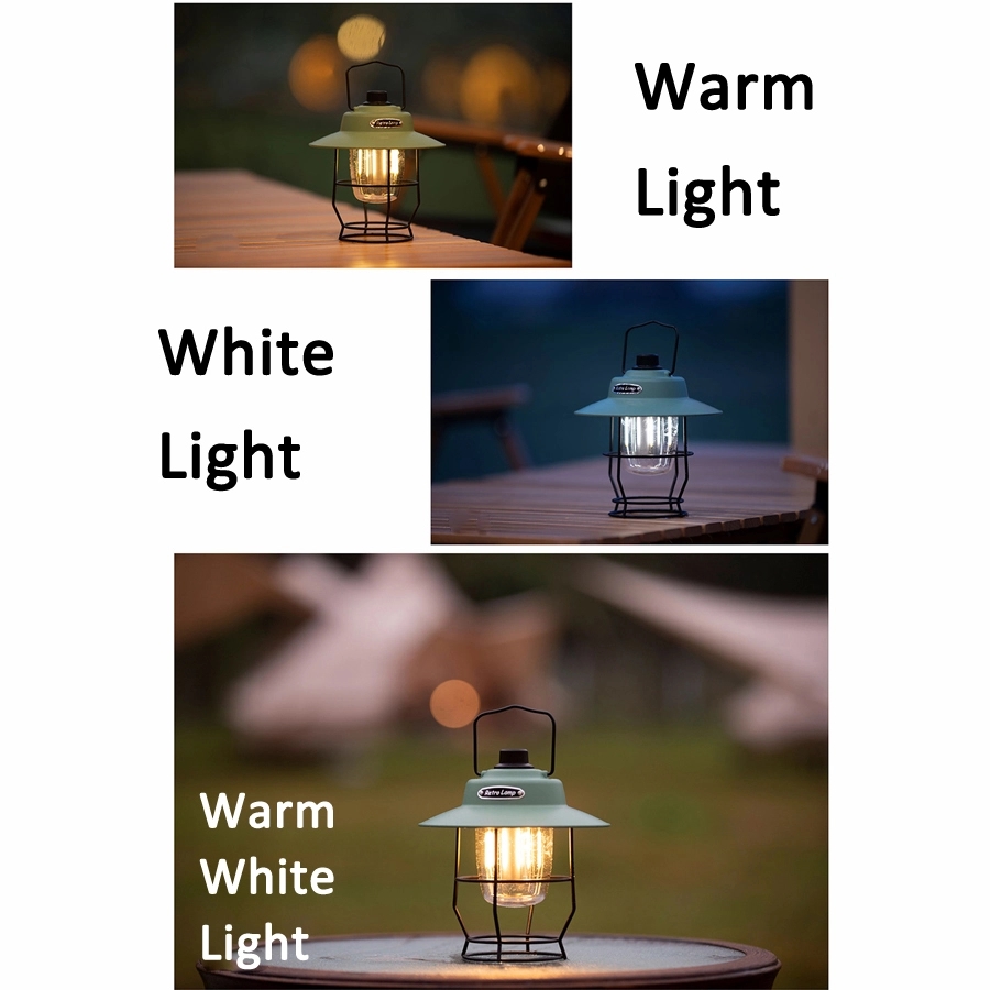 Retro Outdoor Camping Light & Picnic Lantern with Power Bank 8