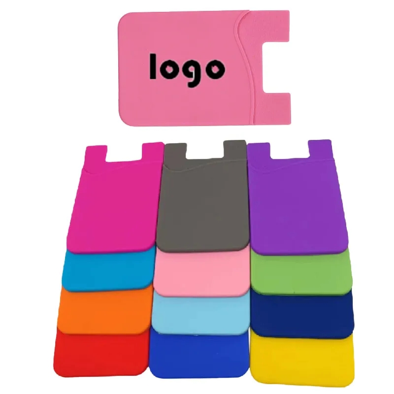 Colorful Silicone Phone Wallet Pocket 1