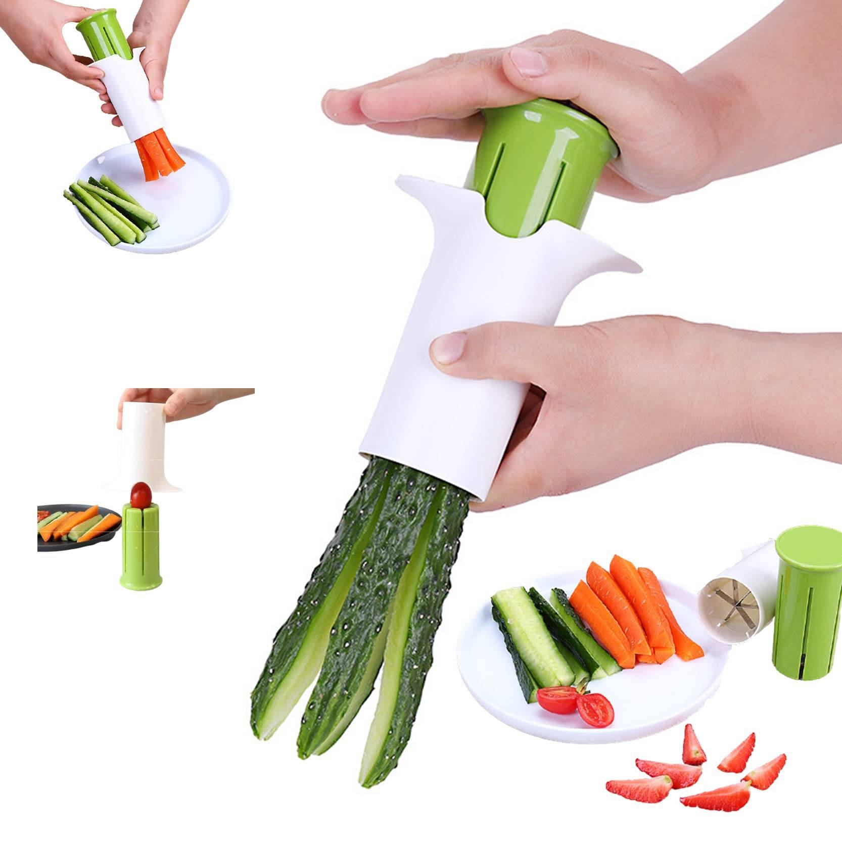 Multi-Function Stainless Steel Manual Fruit/Veggie Slicer 2