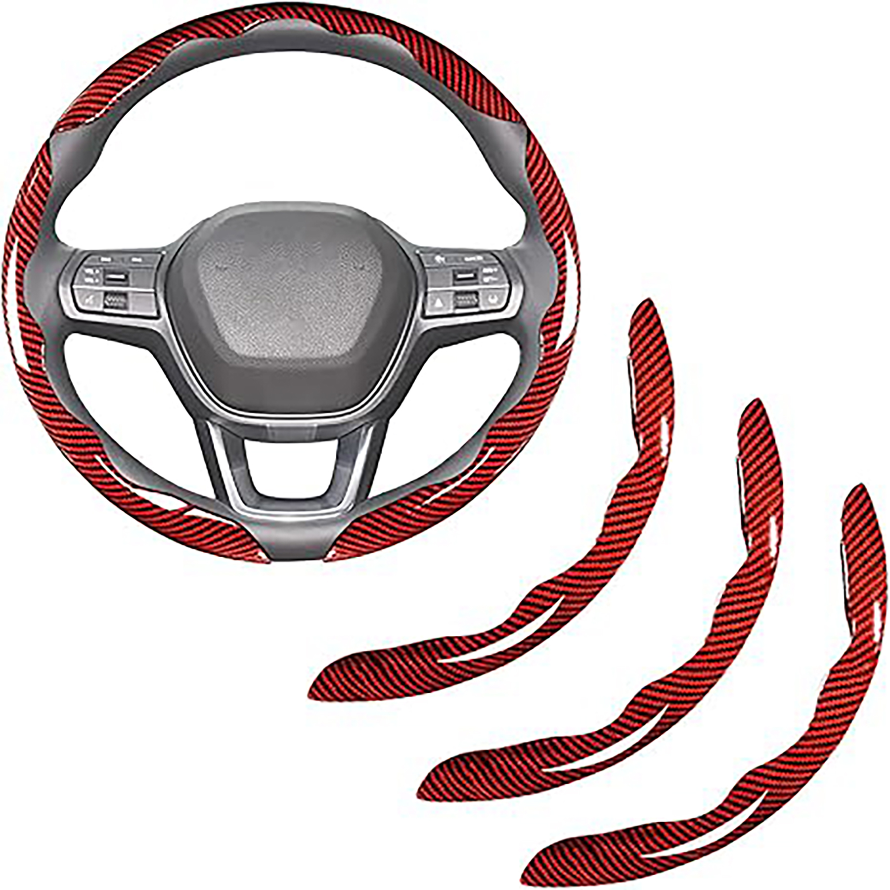 Carbon Fiber Steering Wheel Covers 3