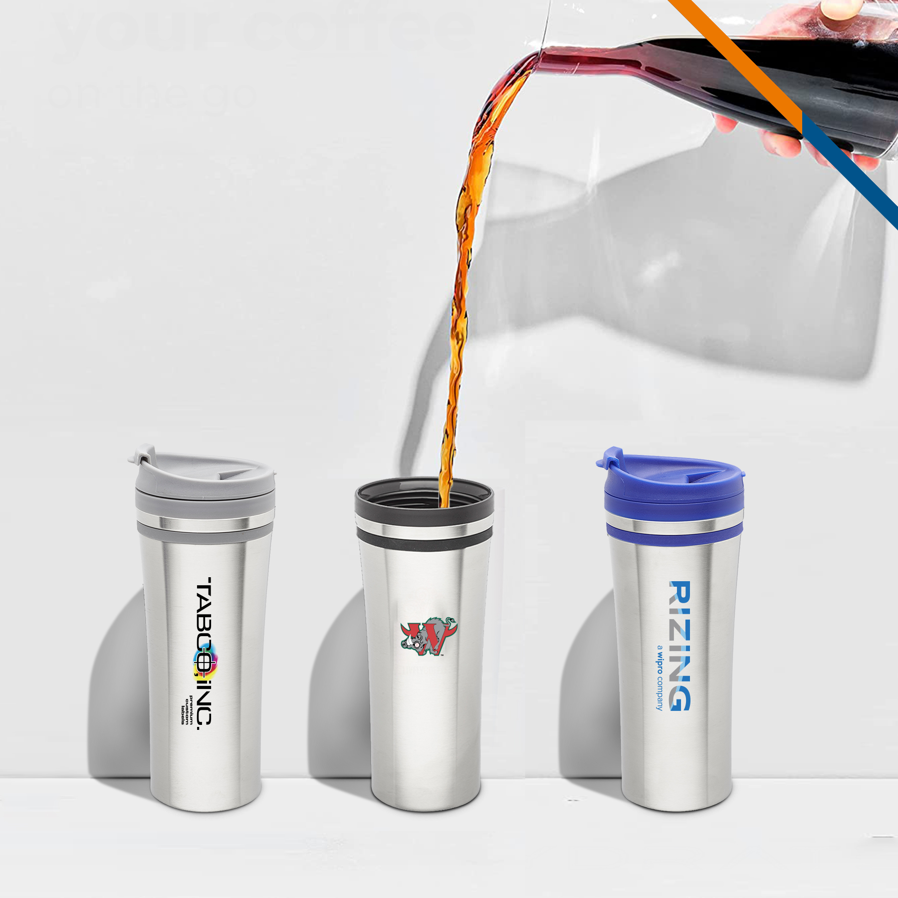 Clast Stainless Steel Travel Mug - 15 OZ. 3