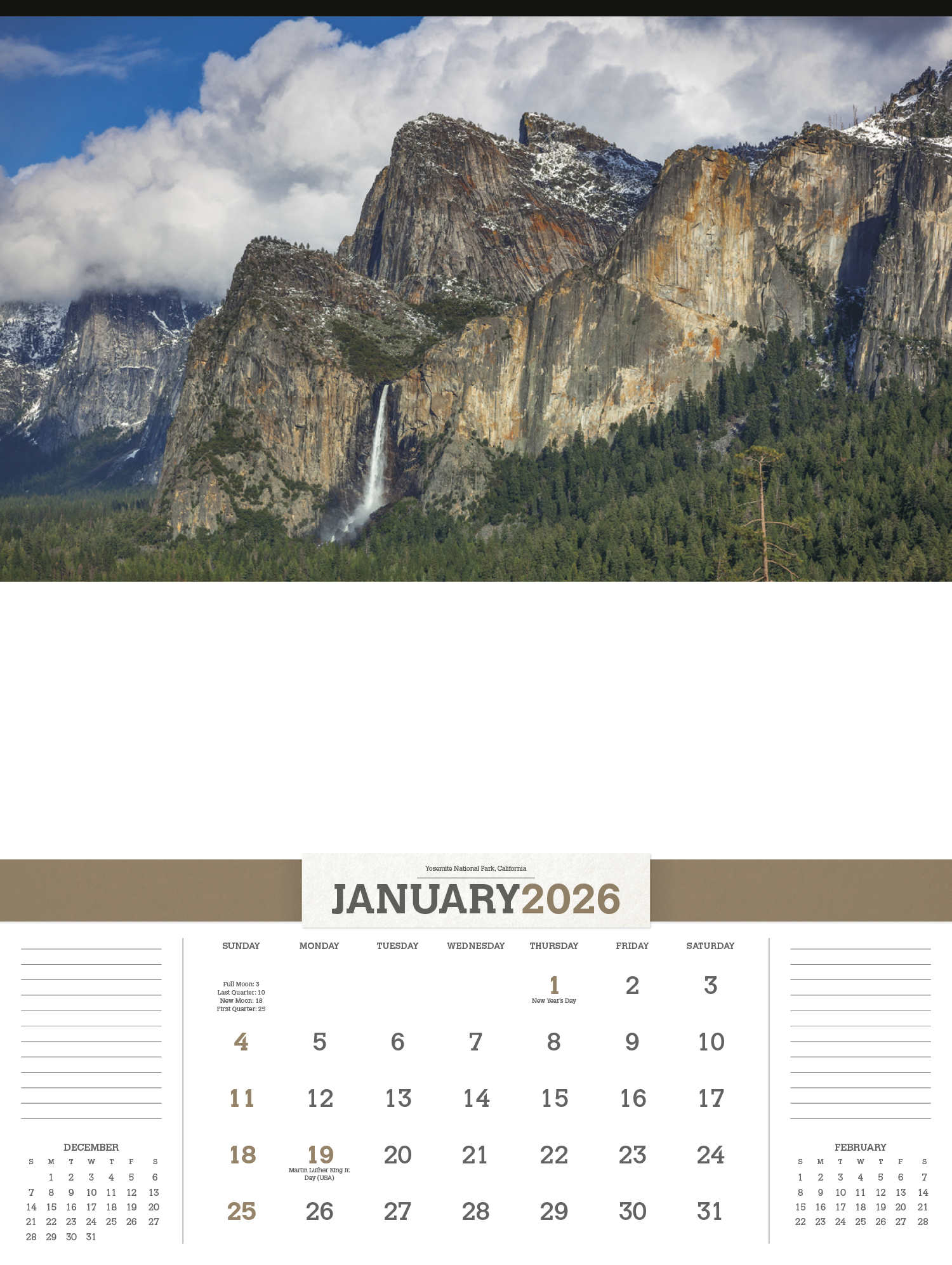 Triumph® Calendars American Splendor without Date Blocks Calendar 13
