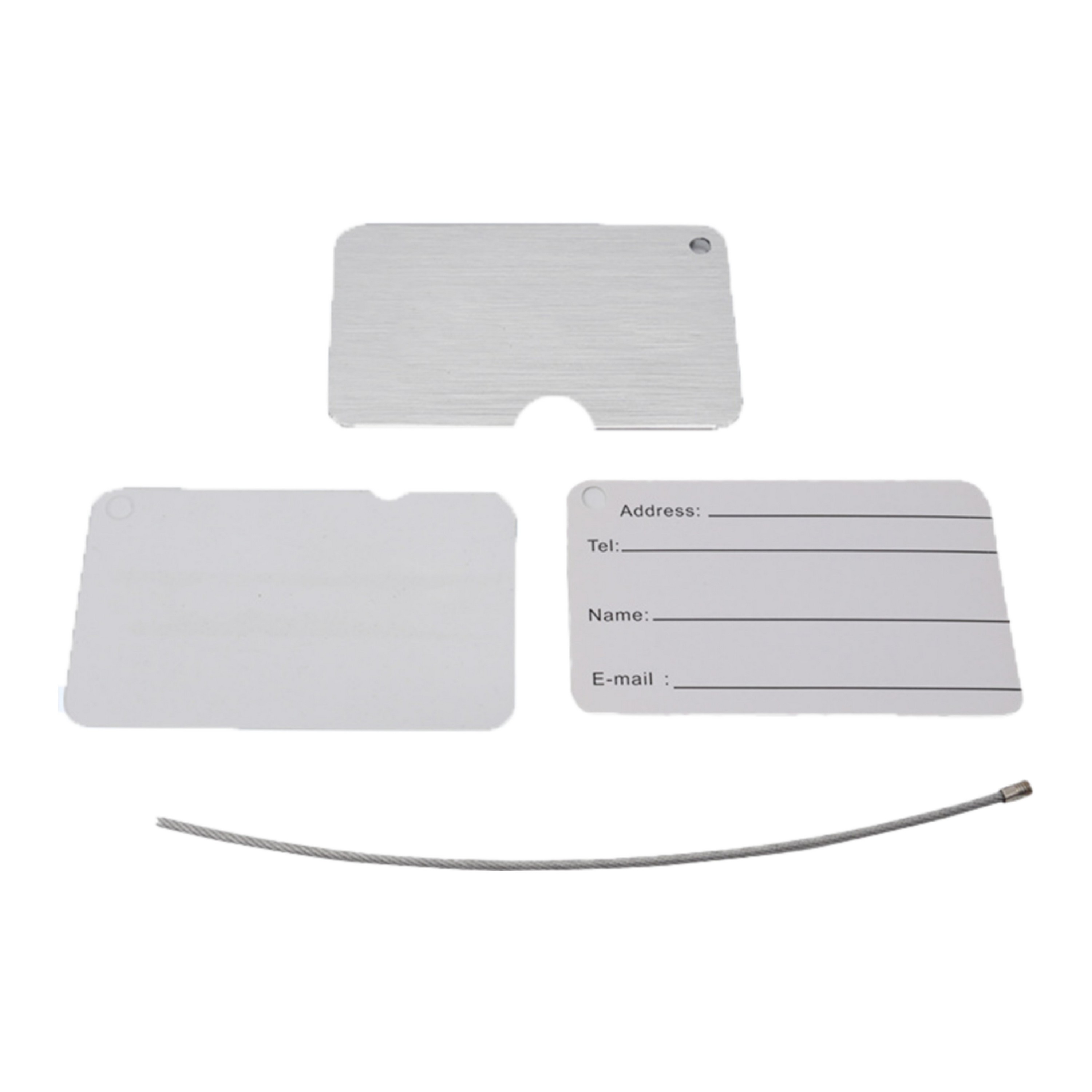 Aluminum Luggage Tag 2