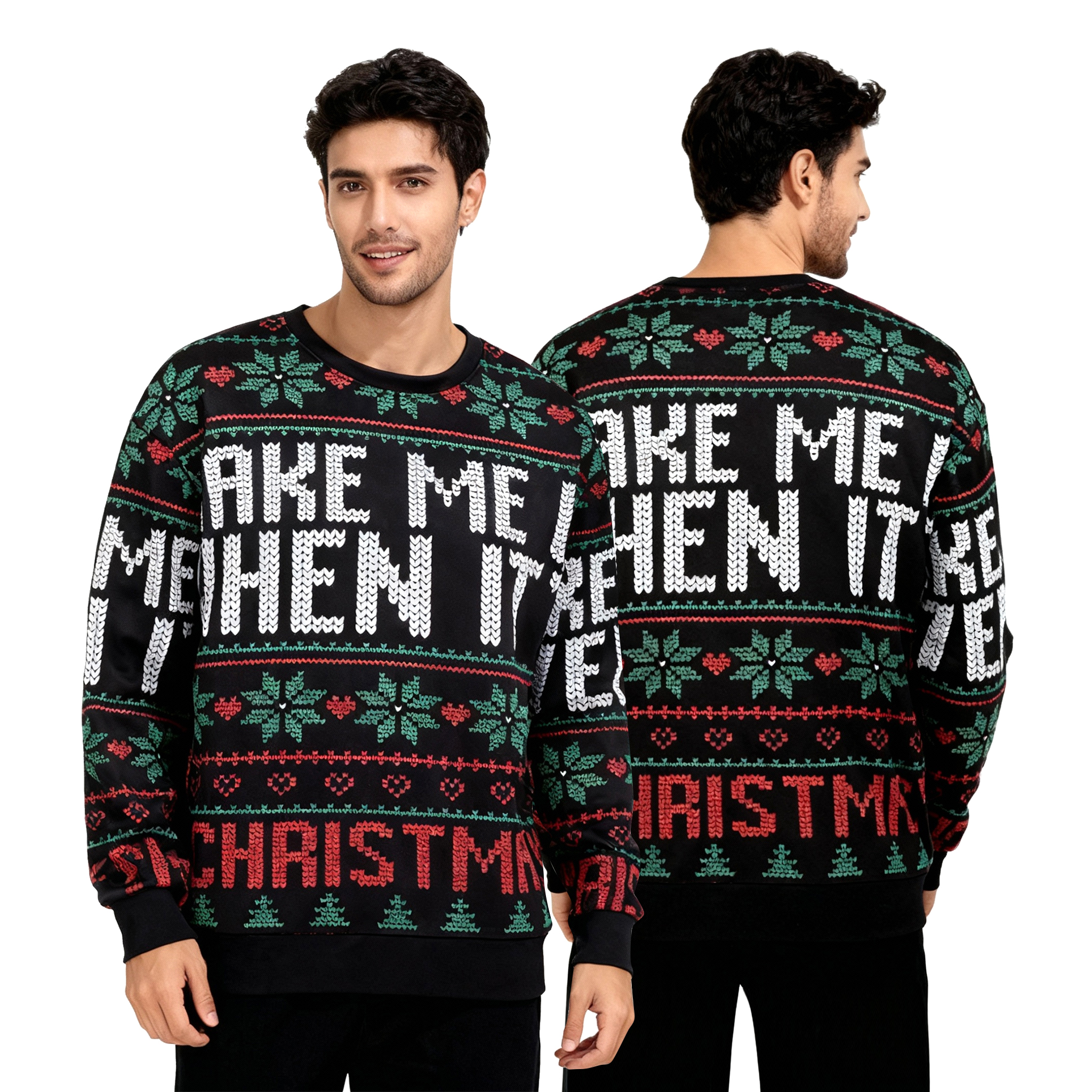 8oz Unisex Full Color Digital Print Crewneck Sweatshirt 6
