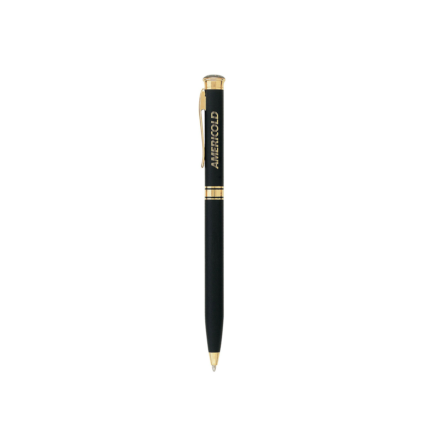 Solid Brass Ballpoint Twist Metal Pen - Black 5