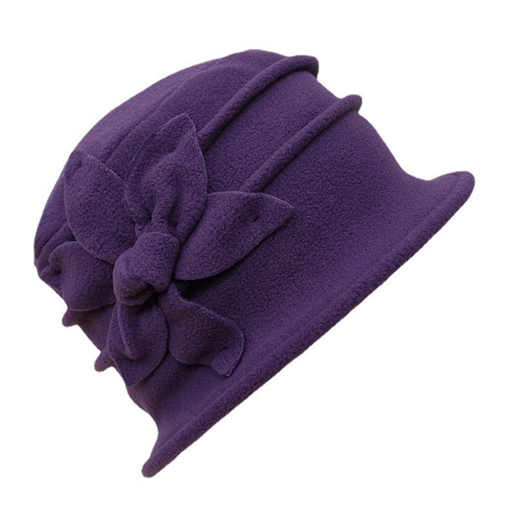 Fleece Flower Cloche Hat 6