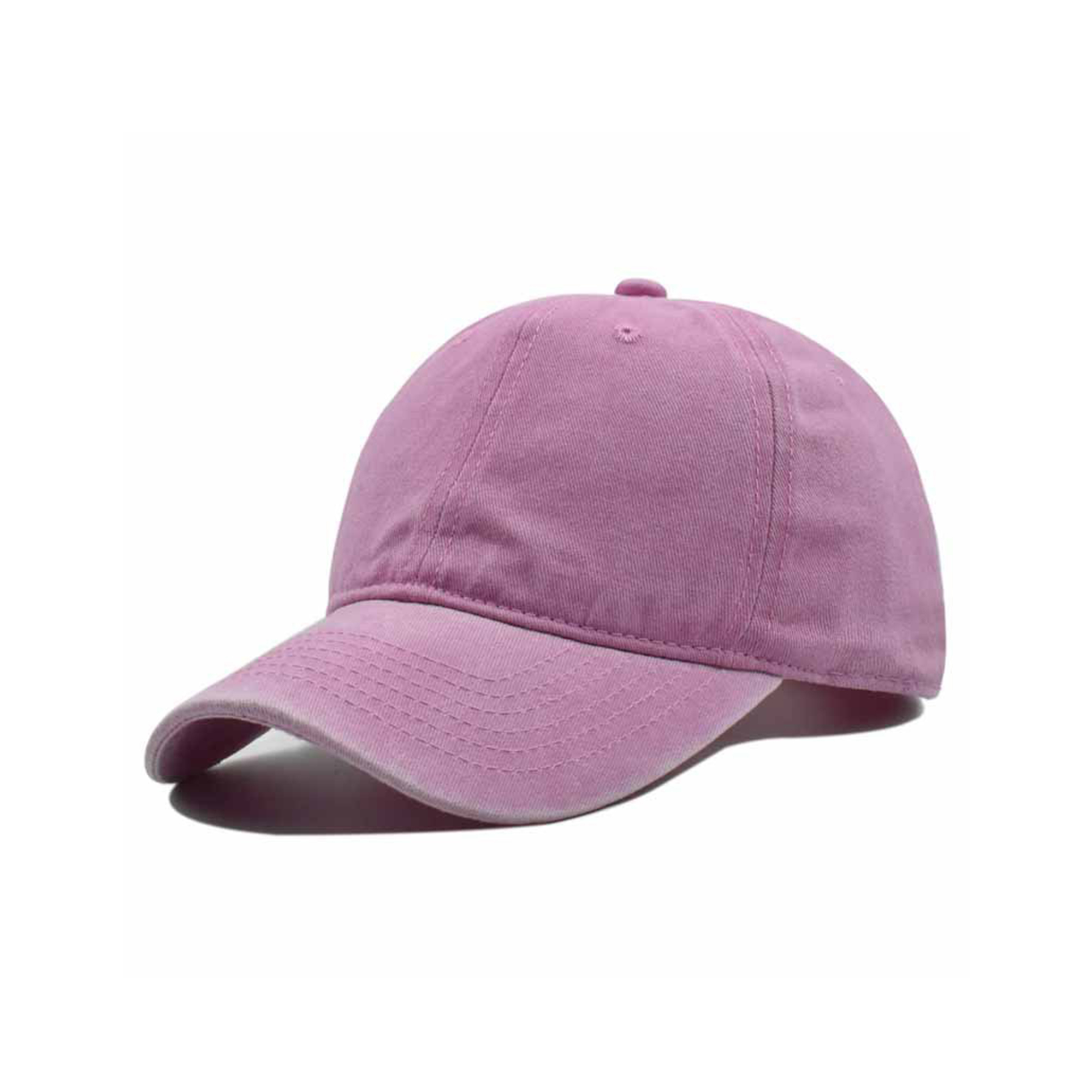 Washed Cotton Baseball Cap Low Profile Adjustable 5