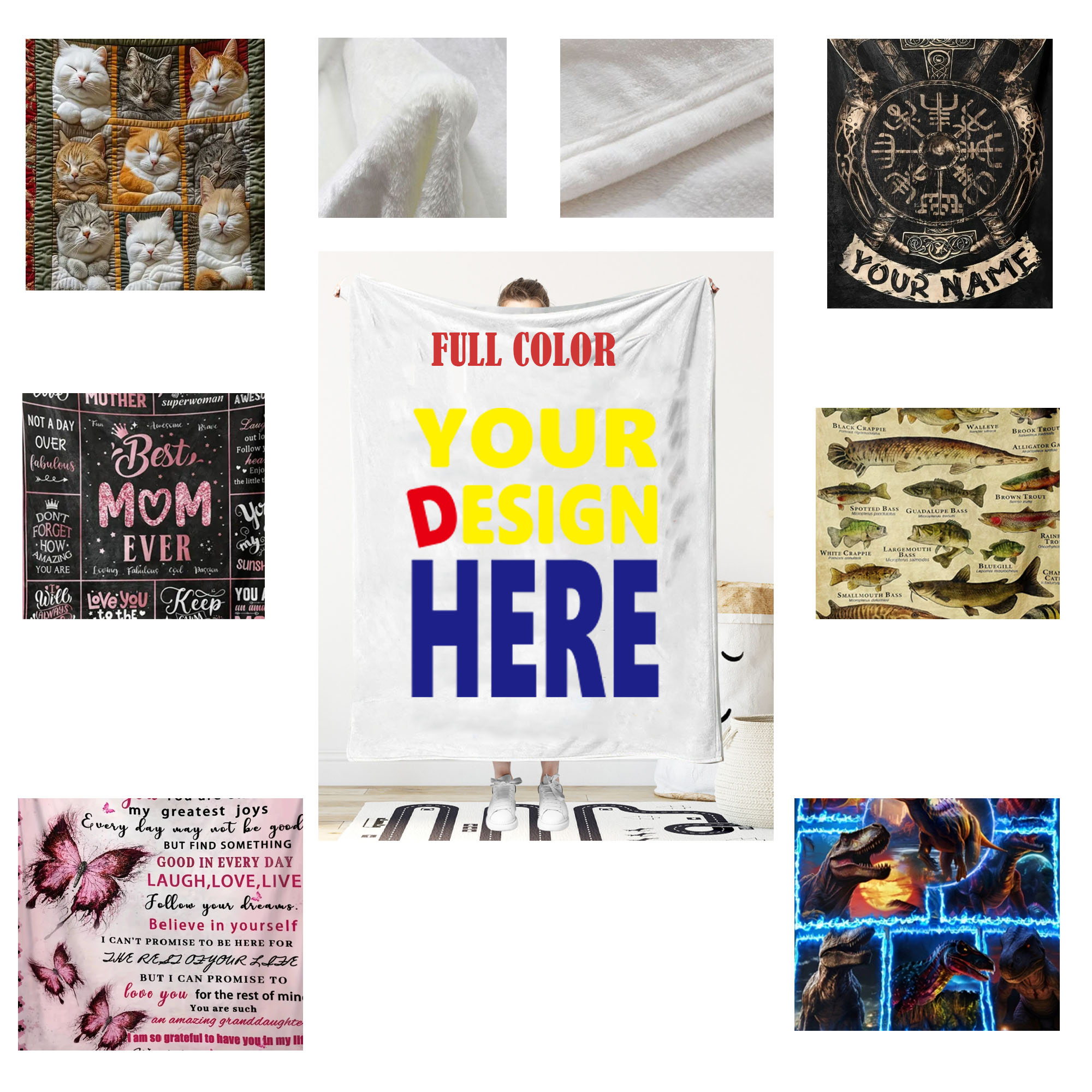 MOQ50 Digital Printing Of Fleece Sleeping Mat 2