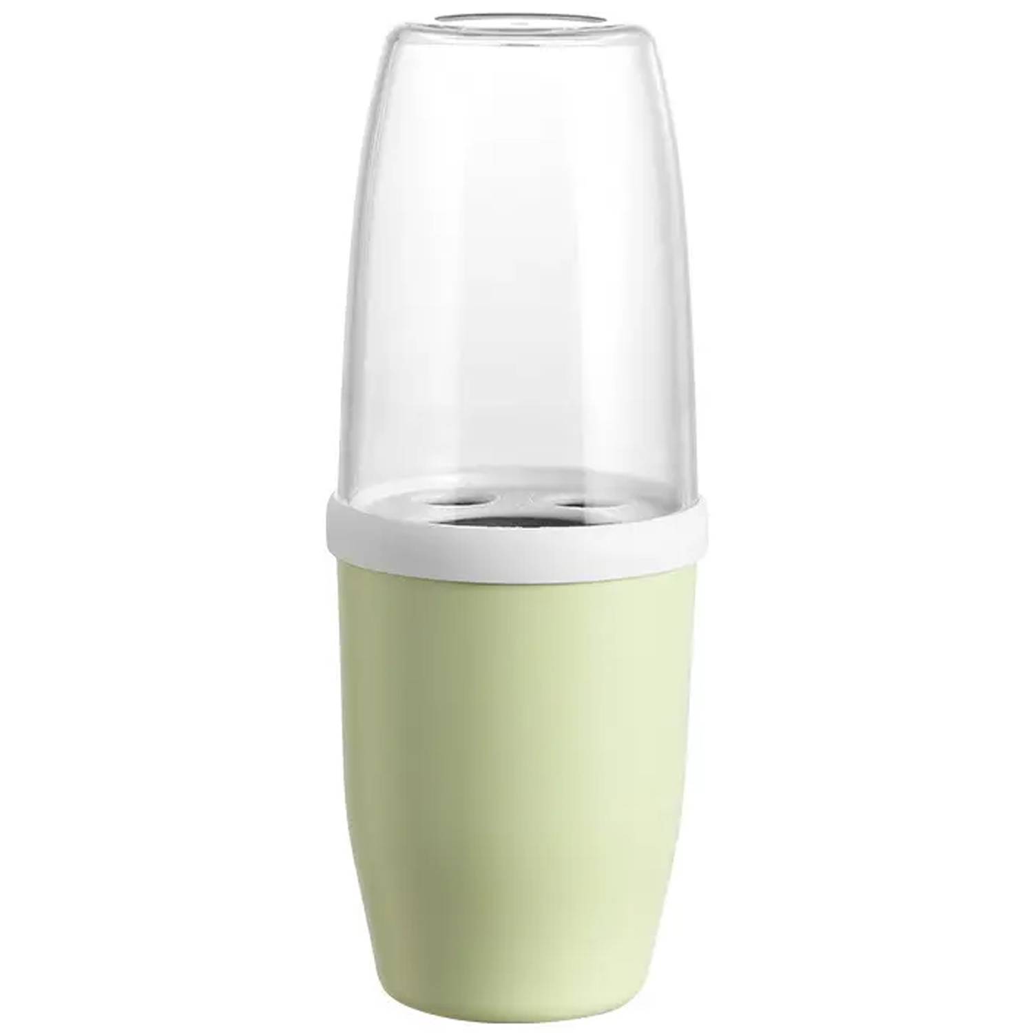 Portable PP Toothbrush Case Travel Storage Cup w/ Lid 2
