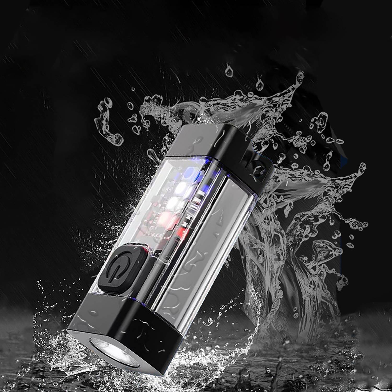 Mini Type-C Magnetic Flashlight Keychain 5