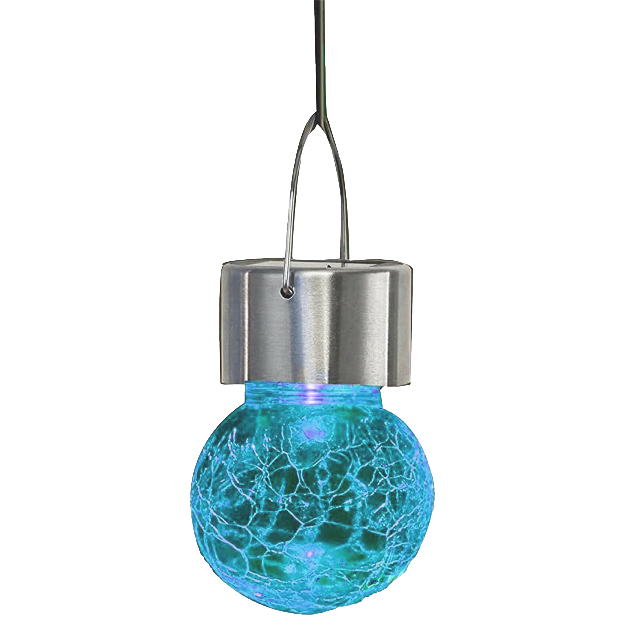 Glass Outdoor Hanging Cracked Ball Light 8