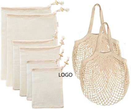100% Organic Cotton Mesh Produce Bags 1