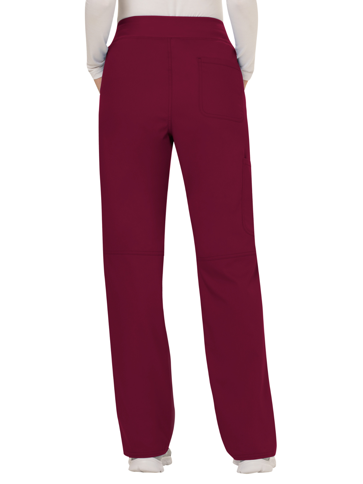Cherokee - Workwear Revolution - Women's 4-Pocket Mid Rise Straight Leg Pull-on Pant 6
