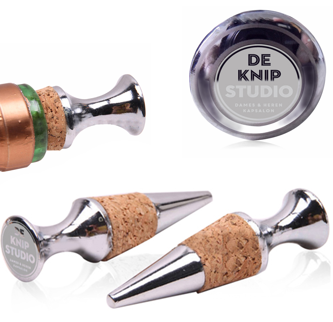Vino Chrome Plated Wine Bottle Stopper 4