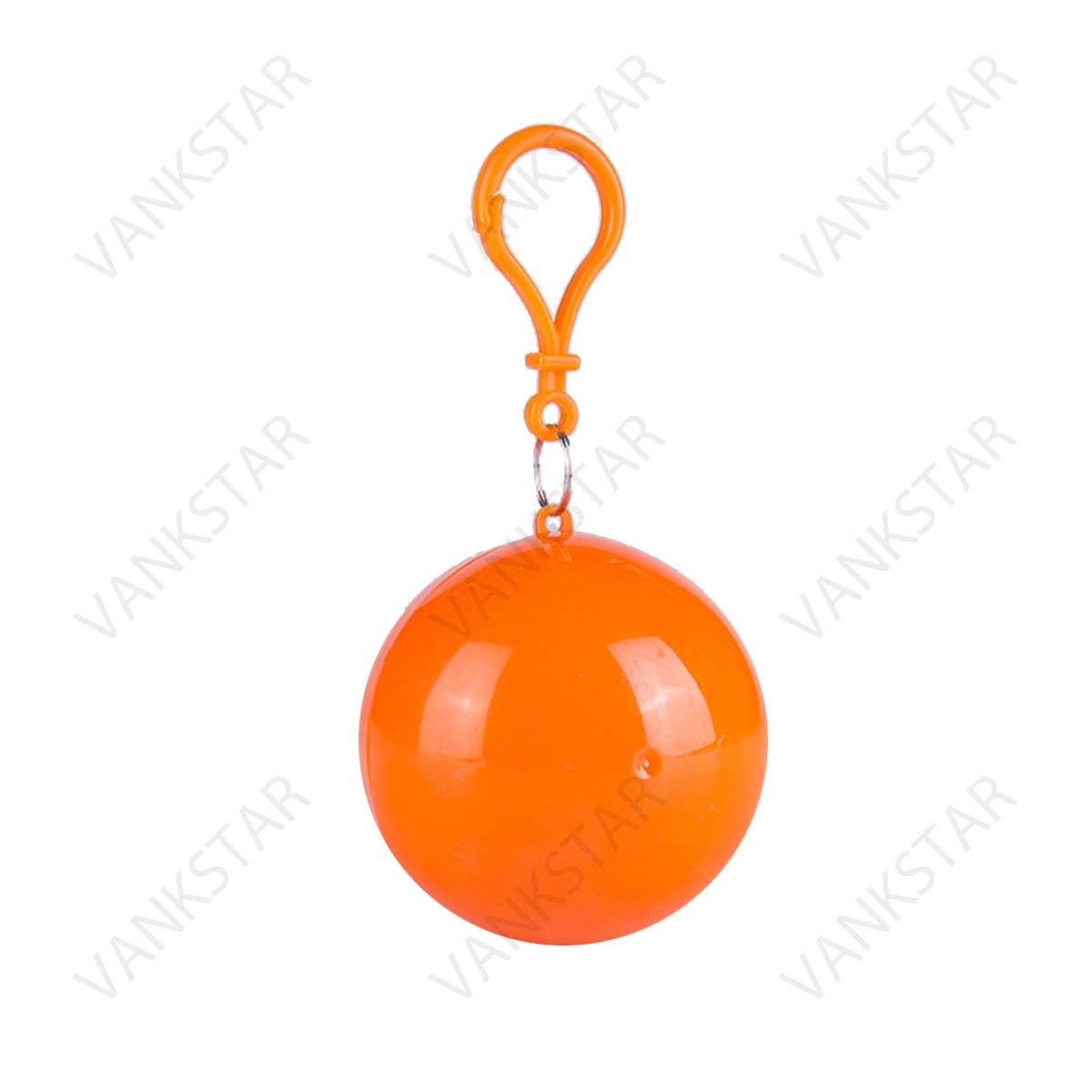 Disposable Raincoat Poncho Ball With Keychain 3