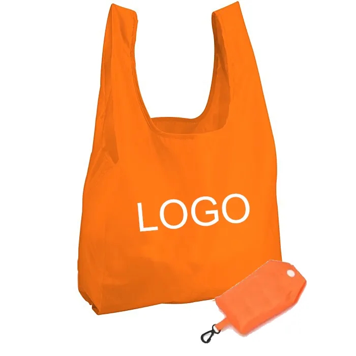 Folding Nylon Tote With Pouch 1