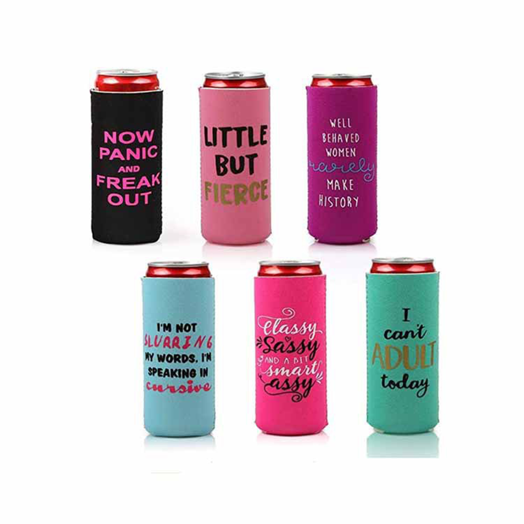 Neoprene Soda Can Cooler Sleeves Drink Insulator Sleeve, custom koozie with logo imprint 3