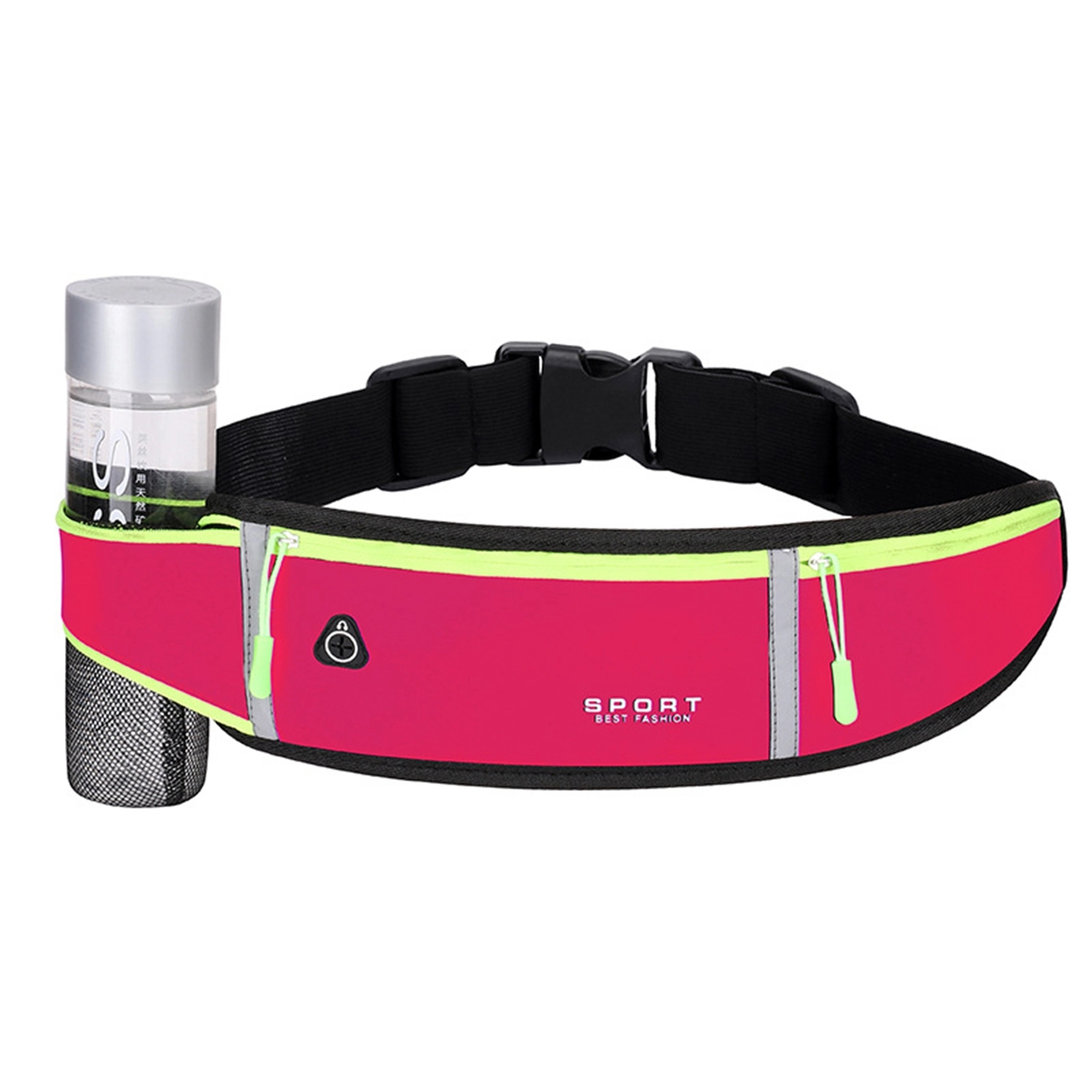 Waterproof Running Waist Pack With Bottle Holder 12