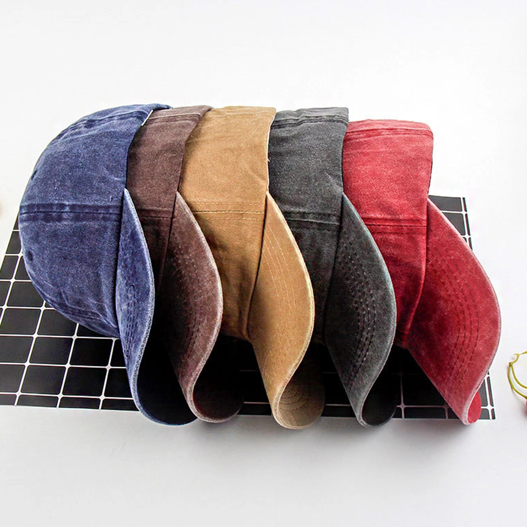 Aging Treatment Cotton  Baseball Cap 4