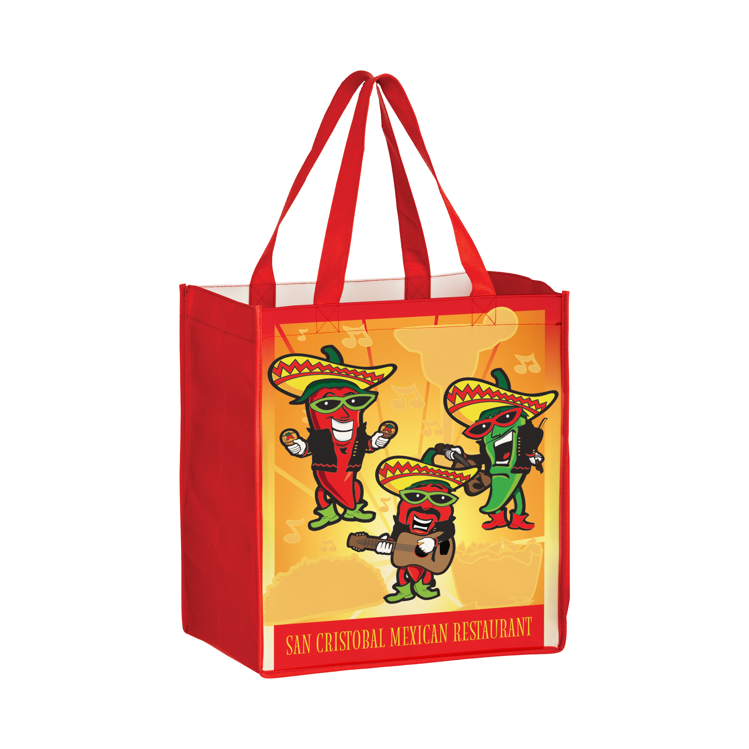 Dye Sublimated Laminated Non Woven Grocery Bag 1