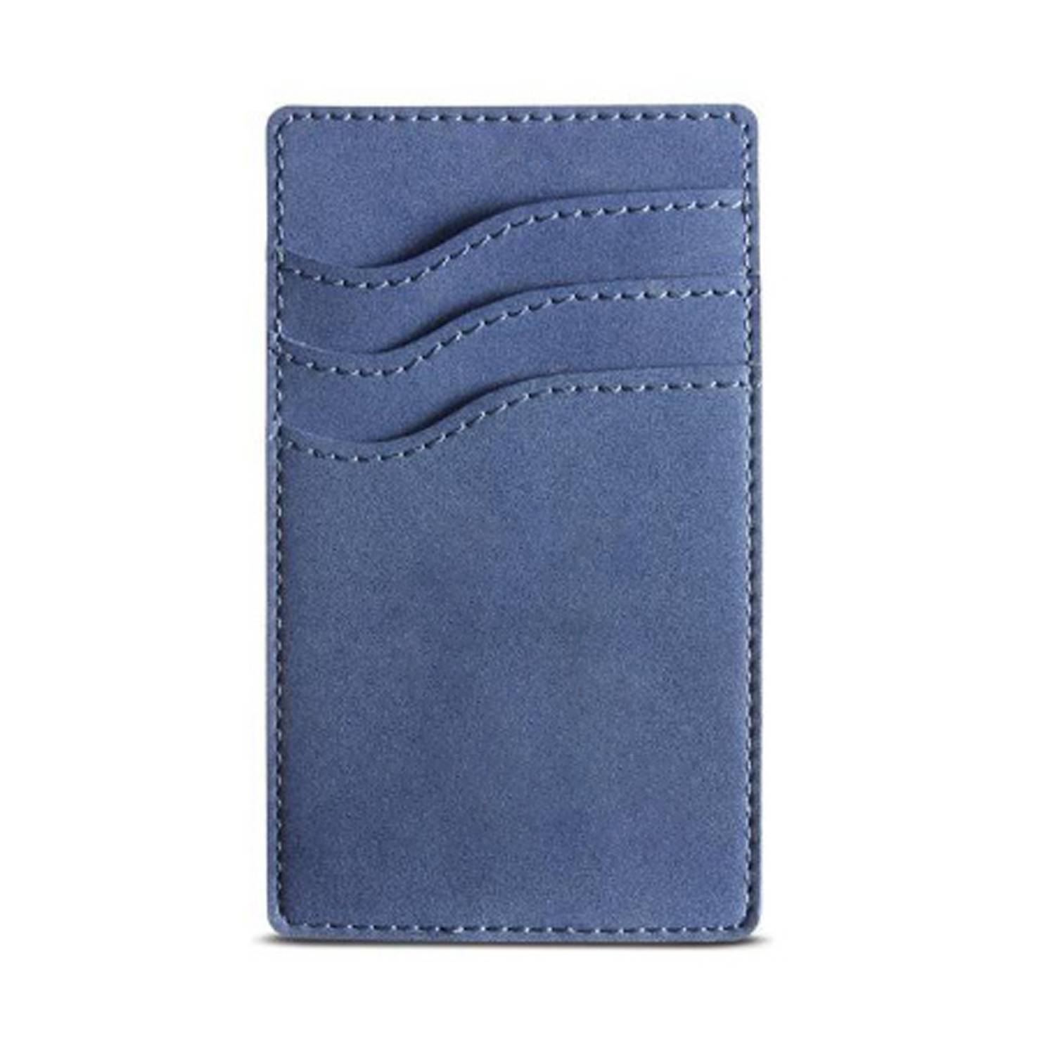 3-Pocket PU Leather Adhesive Phone Card Holder 6