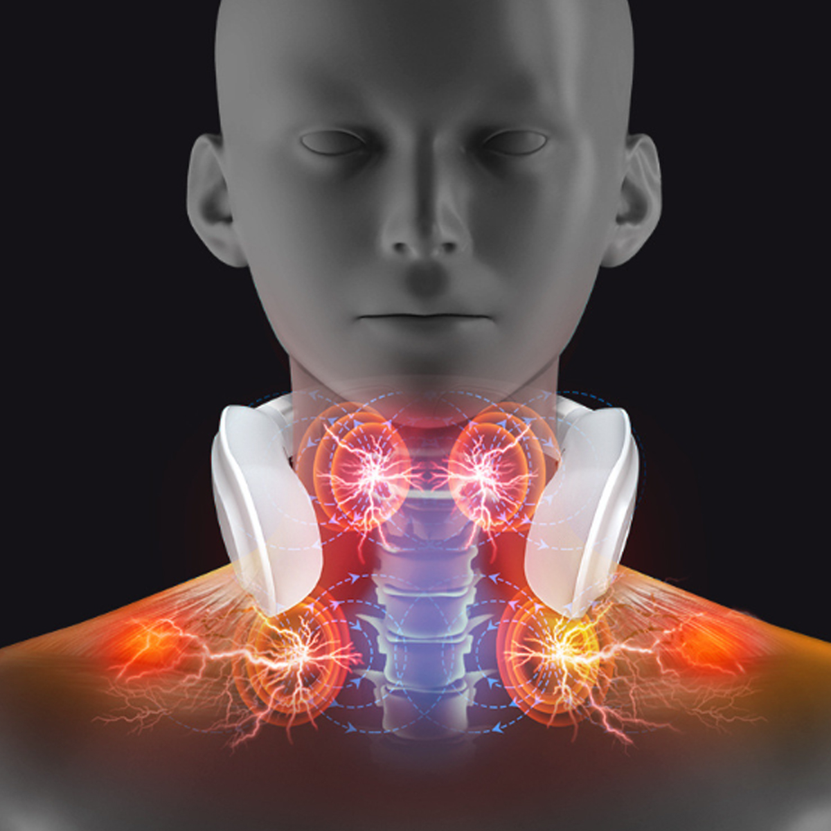 Smart Neck Massager W/ Heat and Multi-Mode Pulse Function 6