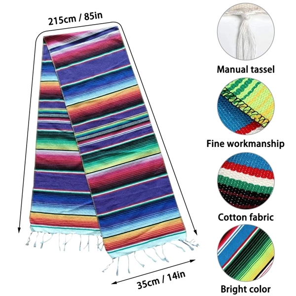 Mexican Serape Table Runner 4