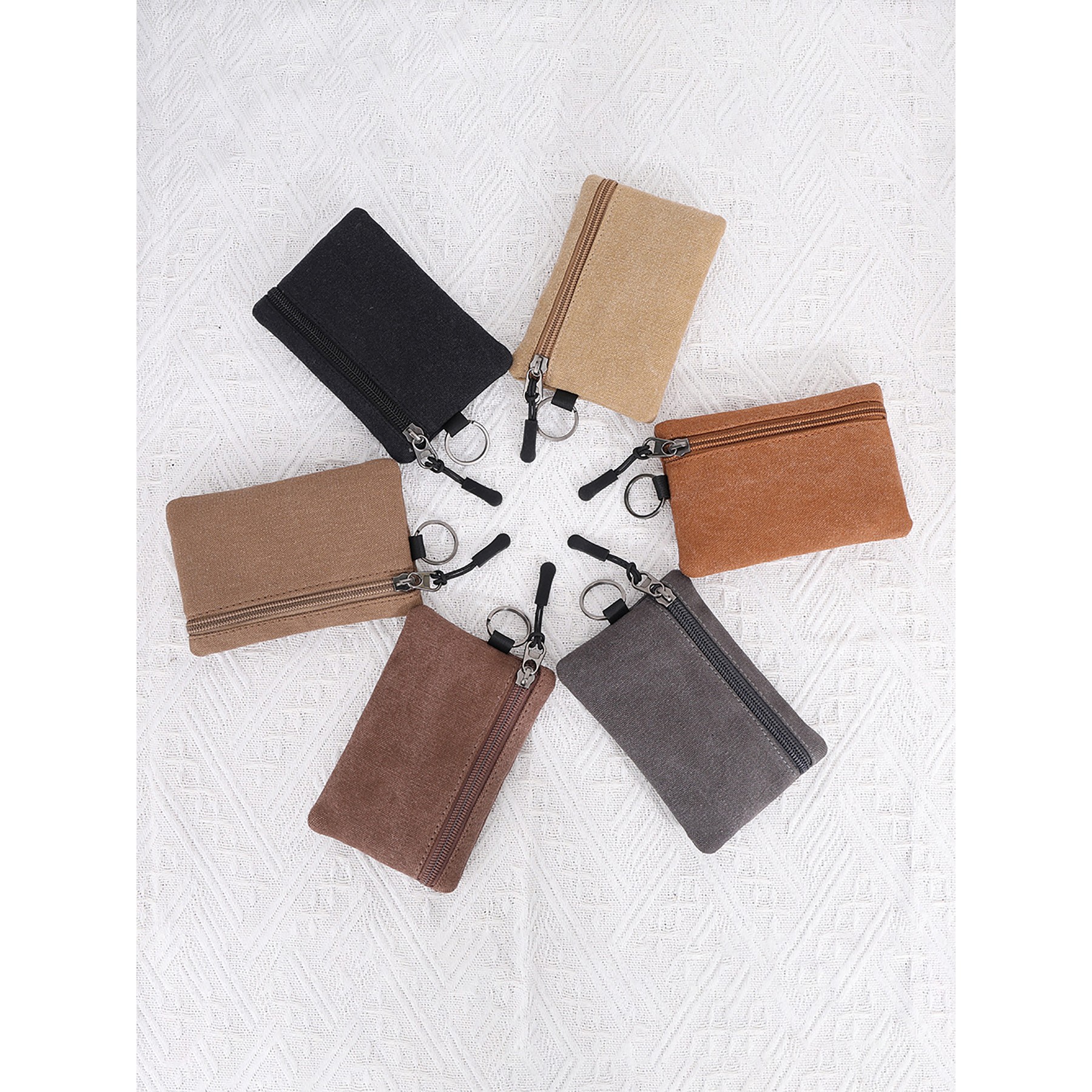 Canvas Coin Purse With Zipper 2