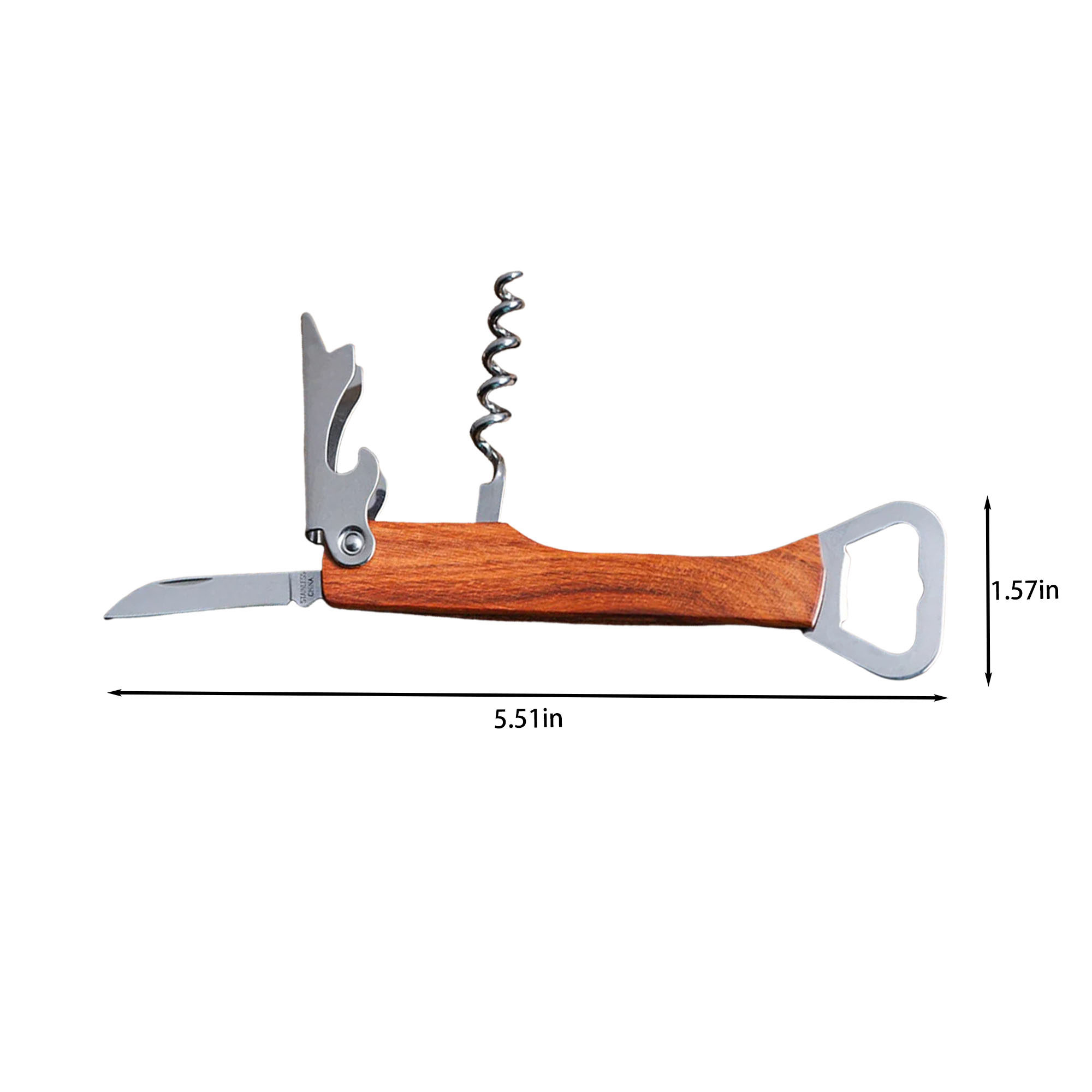 Wood Handle Beer Bottle Opener 2