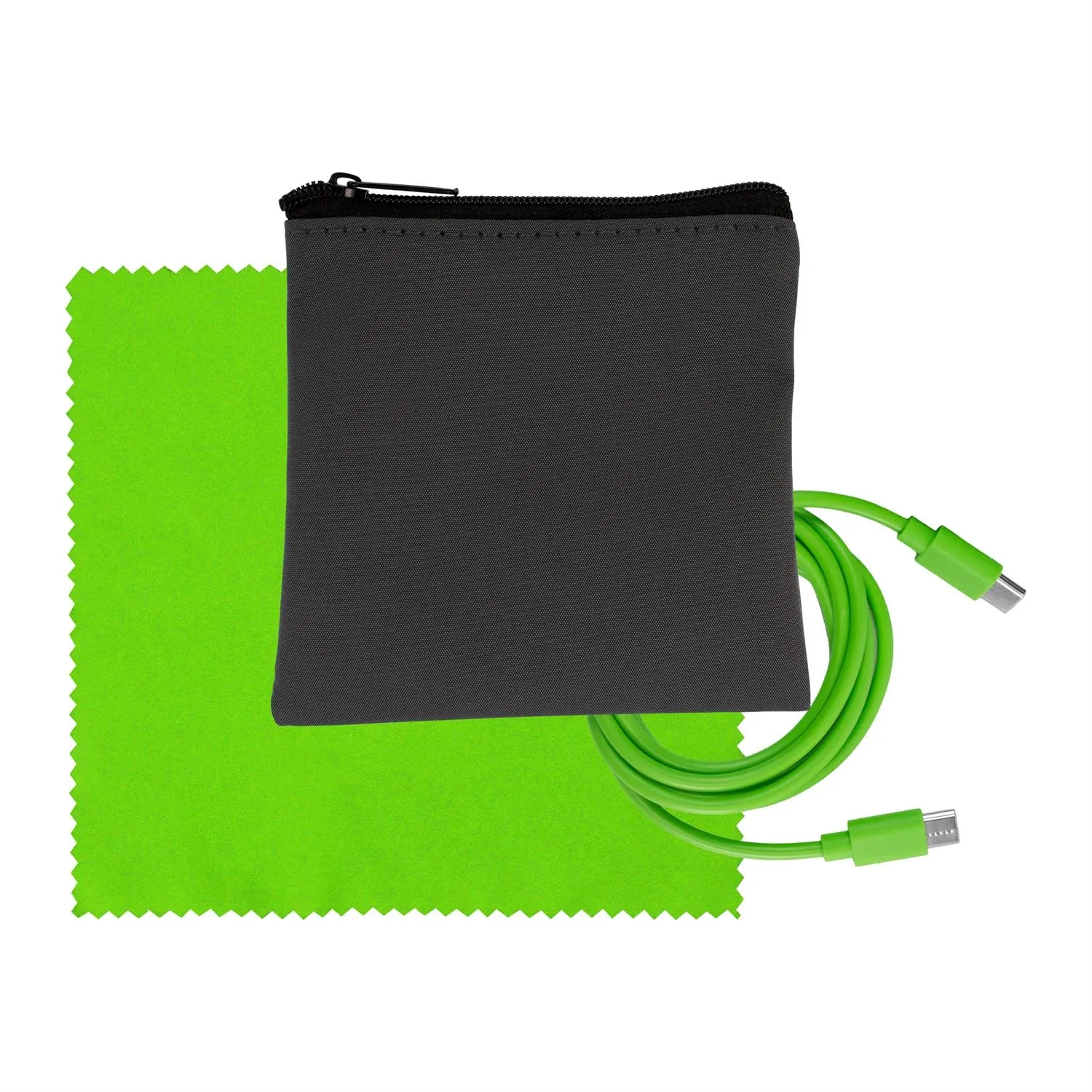 Gray Executive C to C Cable & Cloth Set 6
