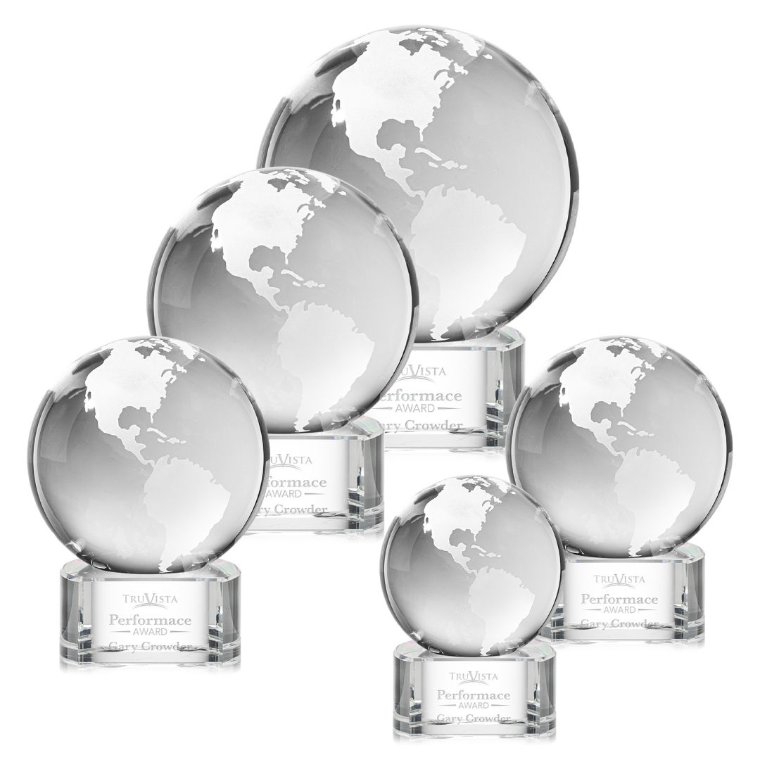 Globe Award on Paragon Base - Clear 15