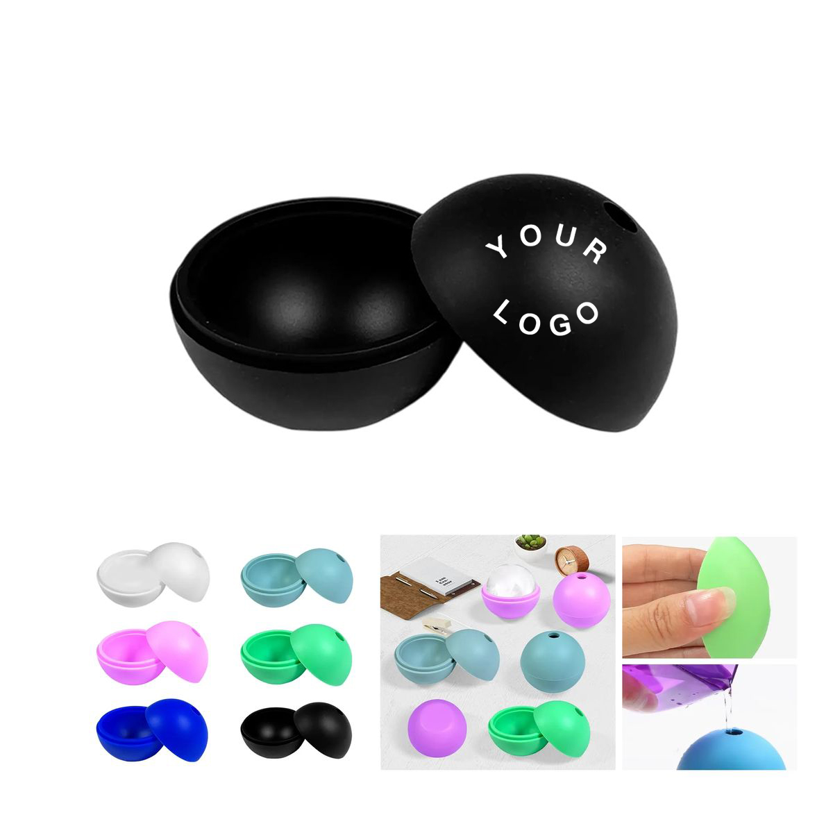 Silicone Whiskey Ice Ball Mold for Round Ice 3