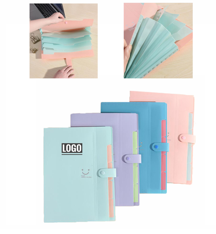5 Pockets A4 Letter Size Expanding File Folder 1