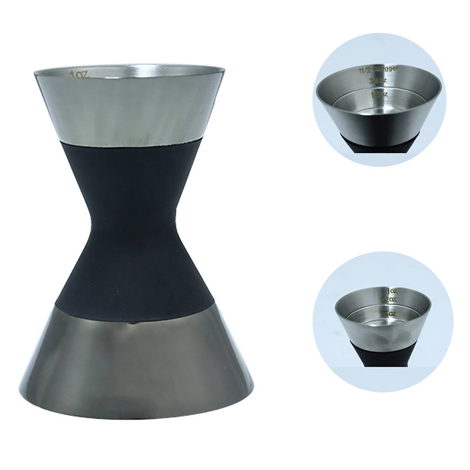 1oz Stainless Steel Double Ended Jigger 2