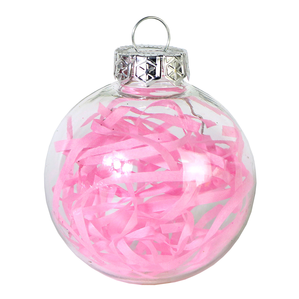 Christmas Tree 6pcs 6cm Transparent Decorative Ball Pendant 3