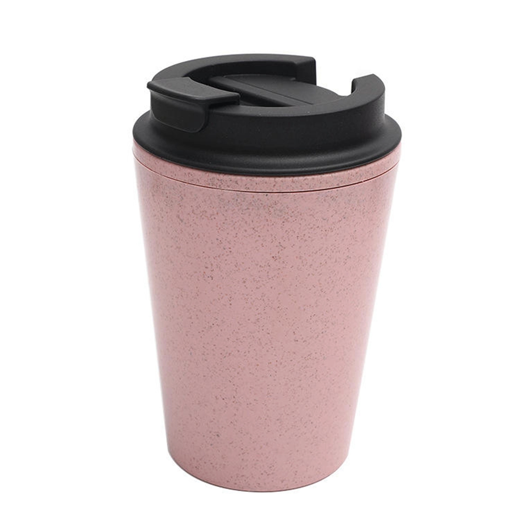 12 Oz. Double Wall Wheat Straw Coffee Cup with Lid 4