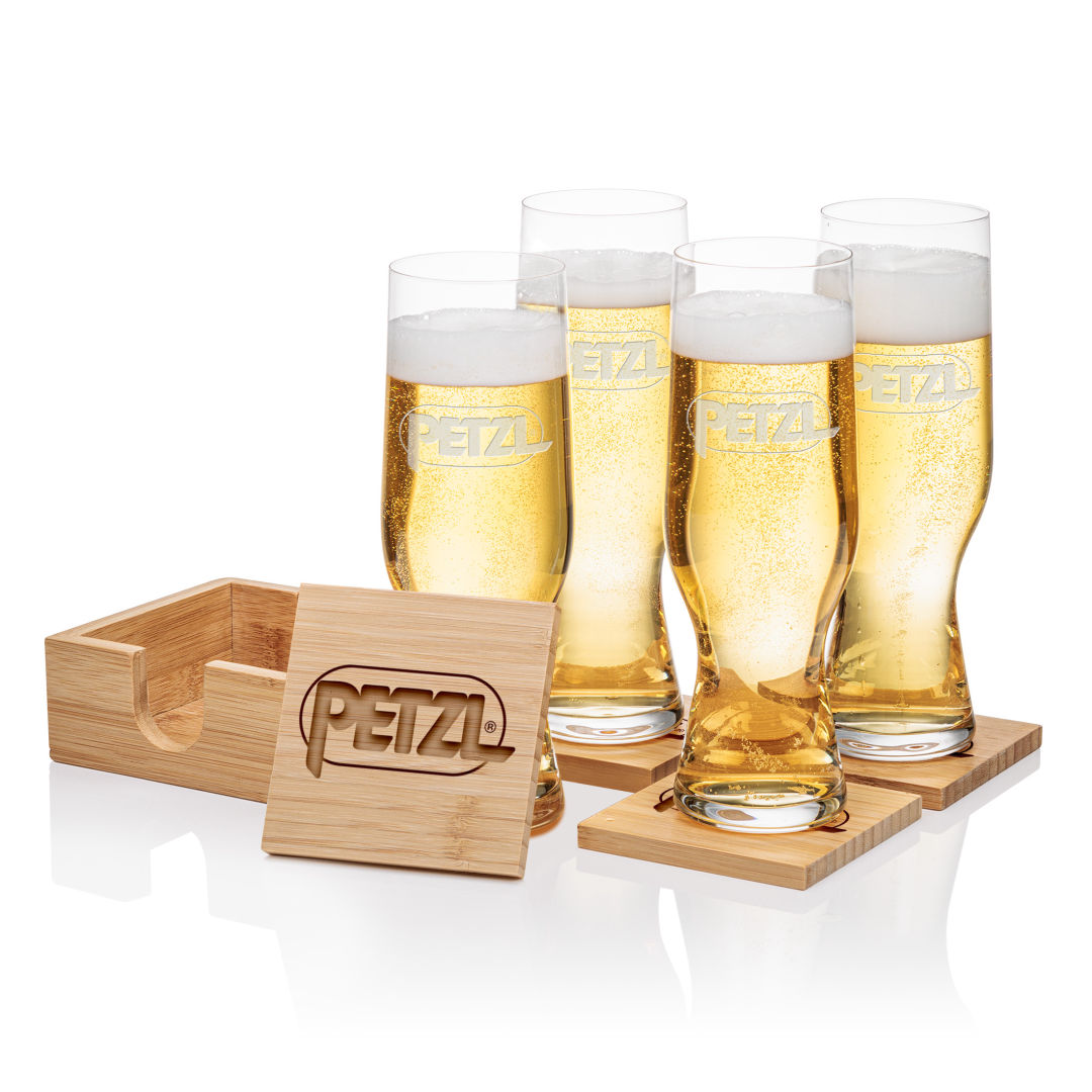 Bamboo Coaster Gift Set - Leipzig 3