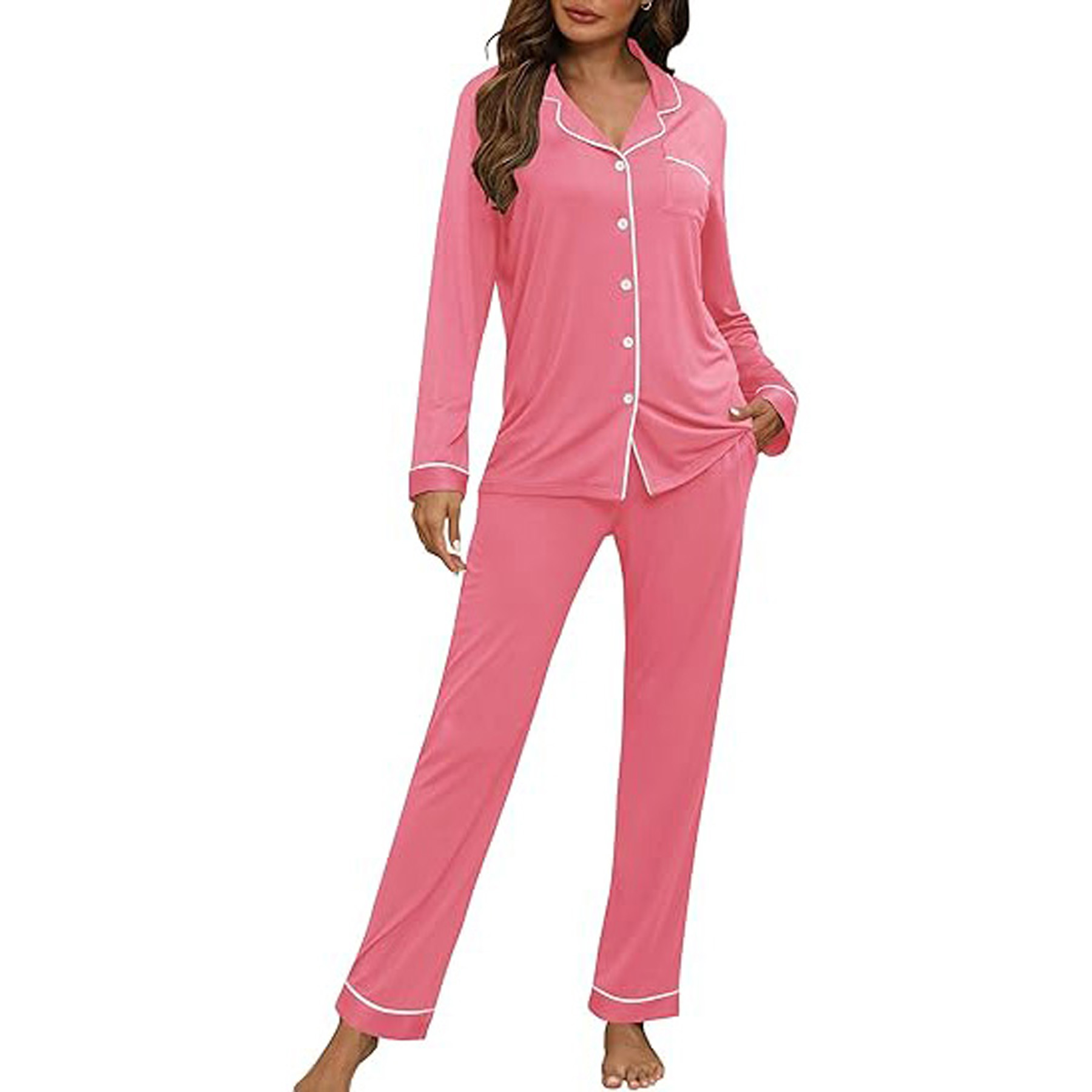 Women's Long Sleeve Pajama Set 23