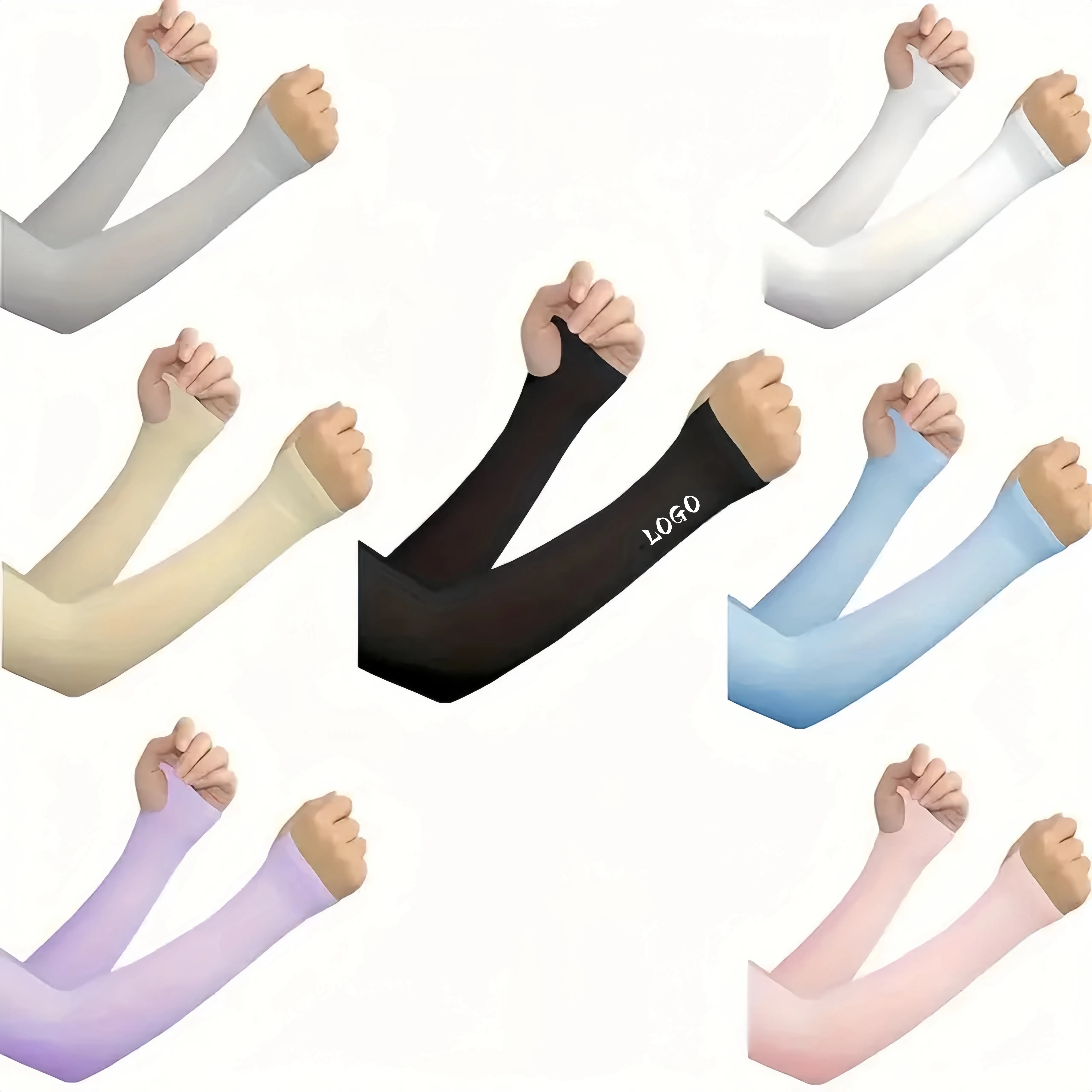 MOQ100 Summer Ice Silk Sunscreen Sleeves 2