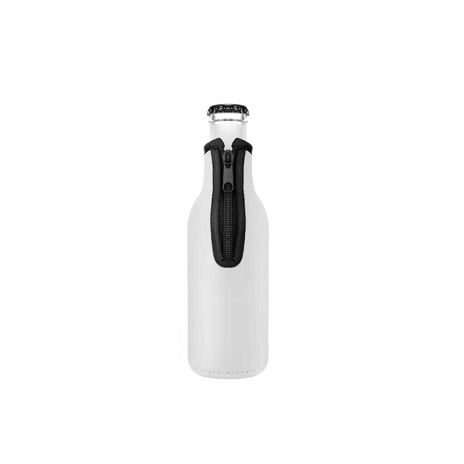 12oz Insulated Beer Bottle Sleeve with Zipper 4