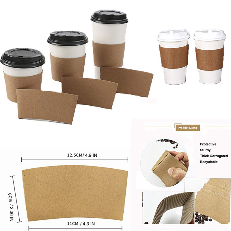Protective Insulated Coffe Cup Sleeves for 12OZ 16OZ 2