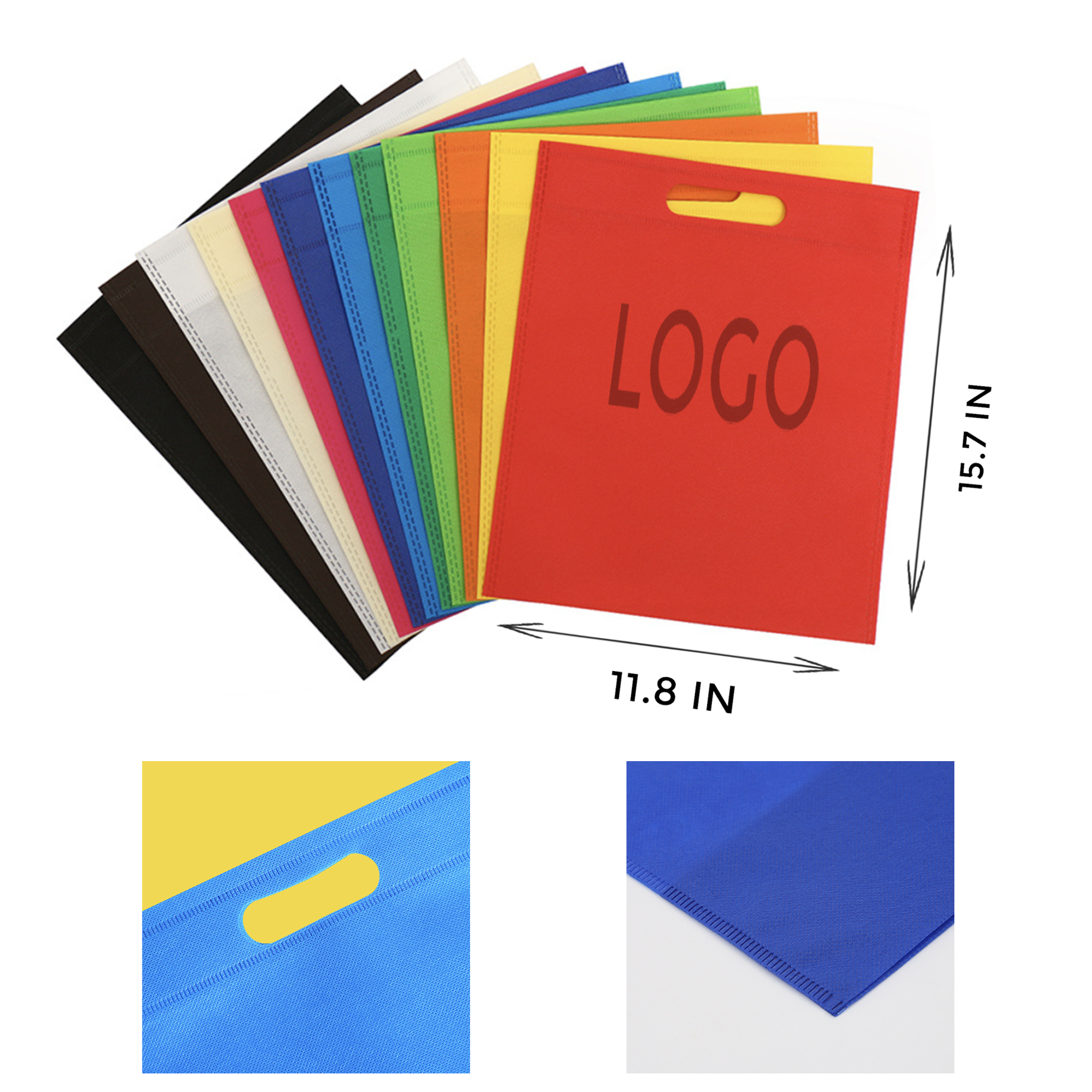 MOQ 10 PCS Versatile Non - woven Flat Bag 2