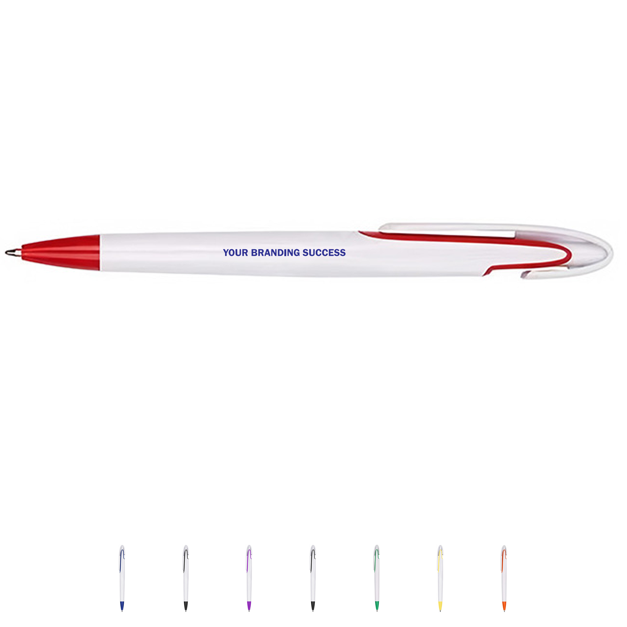 Click-Type Plastic Ballpoint Pen 2