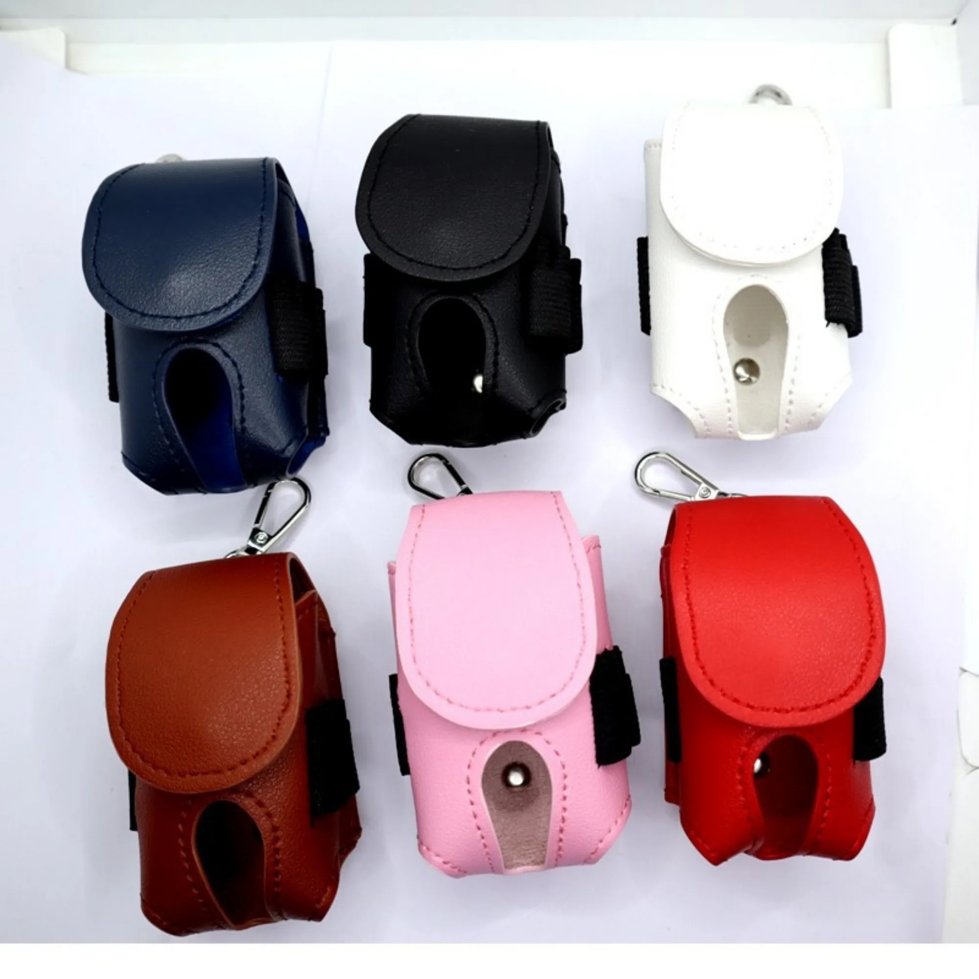 Personalized Leather Golf Ball Pouch Bag 6