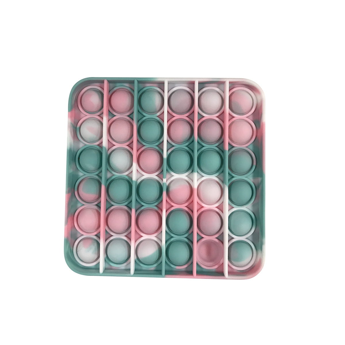 Square Camouflage Push Pop Bubble Fidget Sensory Toy 7